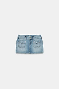 TRF DENIM MINI SKIRT