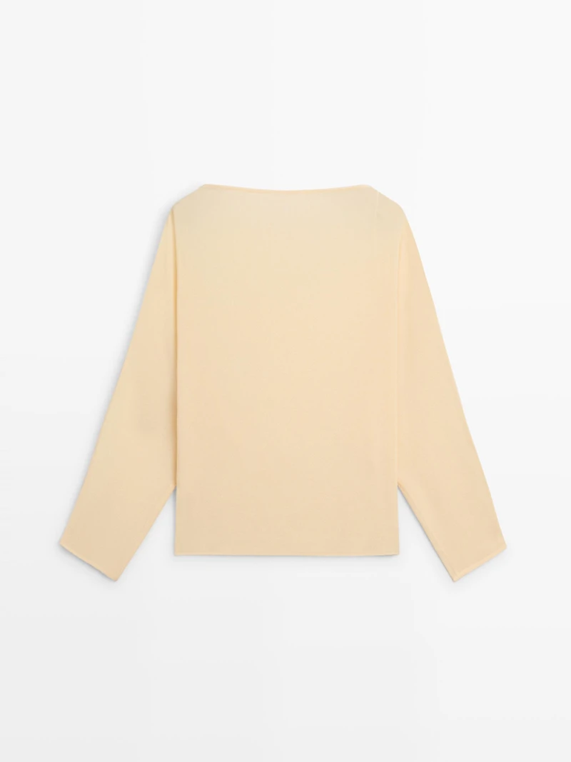 Flowing semi-sheer shirt