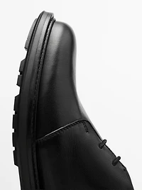 Leather safari boots