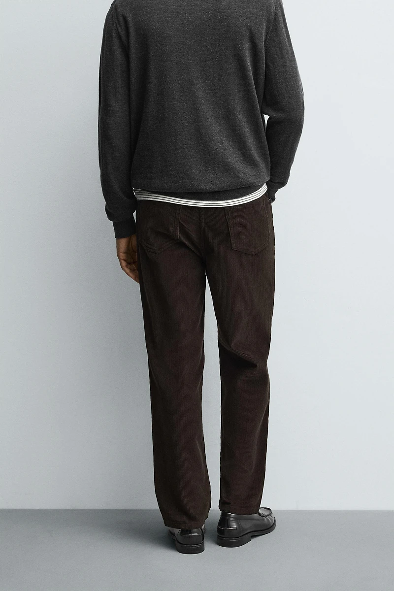 REGULAR FIT CORDUROY PANTS
