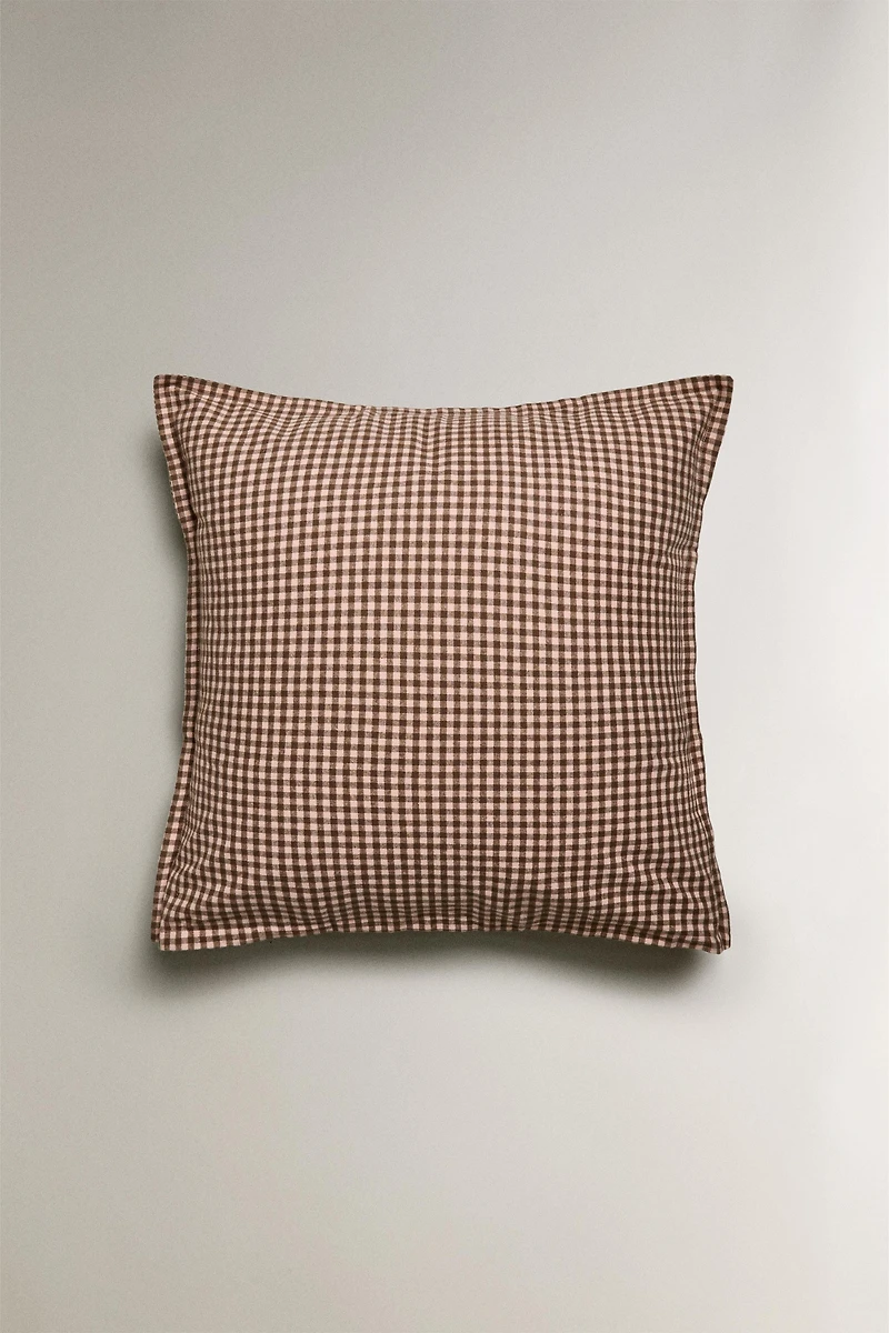 TAIE D'OREILLER ENFANT FLANELLE VICHY
