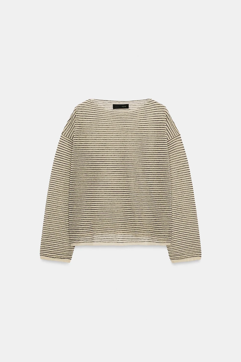 FINE KNIT STRIPED JUMPER