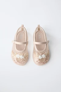ORGANZA FLOWER BALLET FLATS