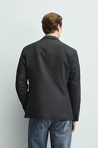 BOUCLÉ HOUNDSTOOTH BLAZER