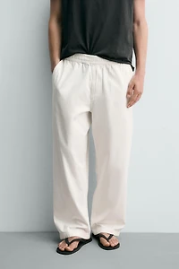 PANTALON COUPE DÉCONTRACTÉE À CHEVRONS