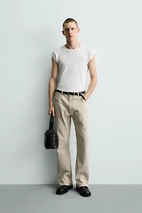 SPLASH EFFECT FLARE FIT JEANS