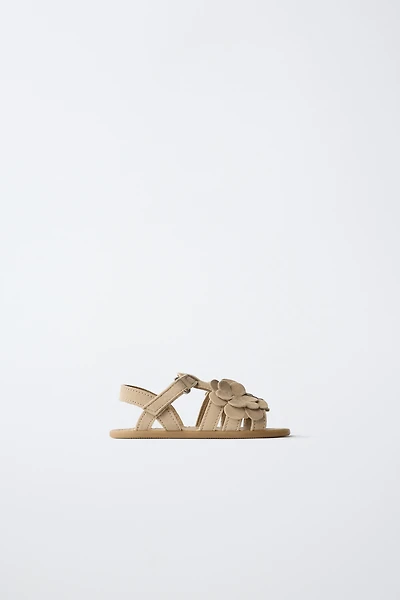 FLORAL LEATHER SANDALS