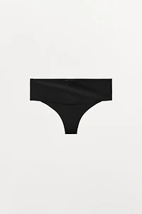 CROSSOVER WAIST POLYAMIDE BLEND THONG