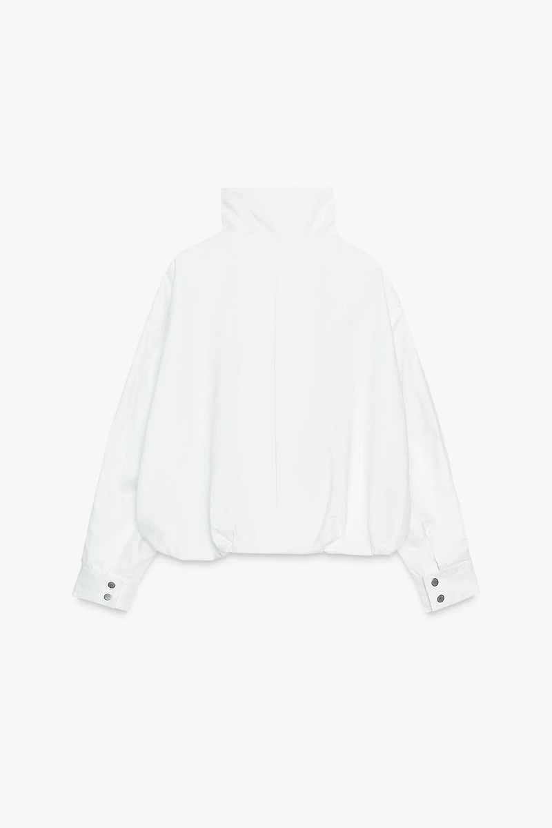 100% LINEN BOMBER JACKET ZW COLLECTION