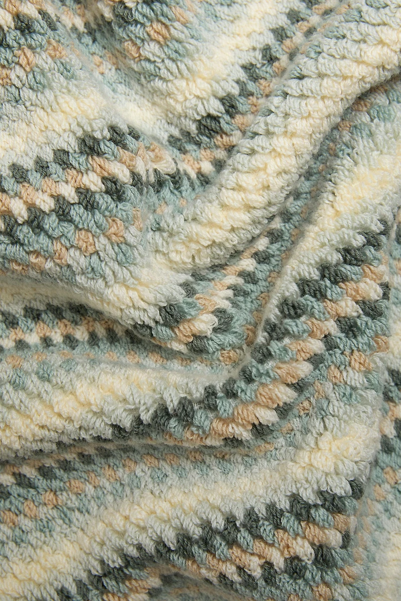STRIPED COTTON BATH MAT