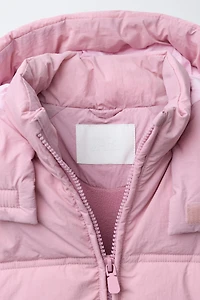 VESTE REMBOURRÉE À CAPUCHE DÉPERLANTE