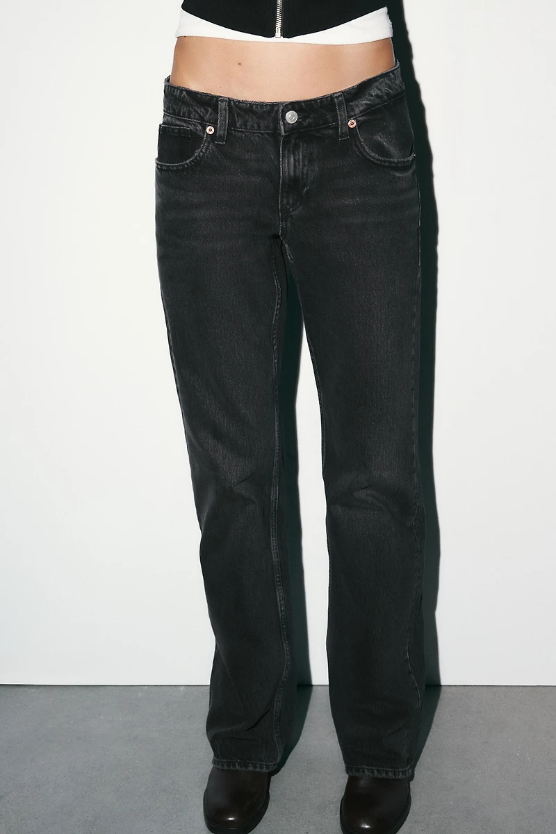 TRF LOW RISE WIDE LEG JEANS