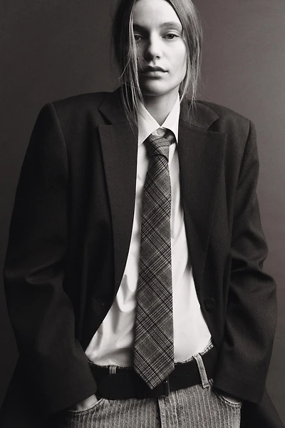 PLAID TIE