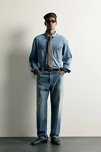 WASHED LIGHTWEIGHT DENIM SHIRT