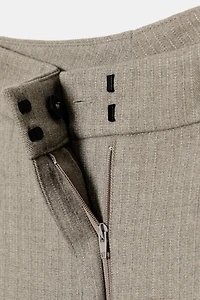 ZW COLLECTION HERRINGBONE BALLOON PANTS