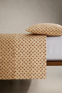 DRAP DE DESSUS PERCALE FRAISES | KATHARINE POLE