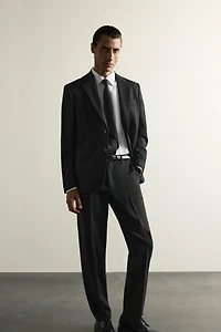 100% WOOL SUIT PANTS
