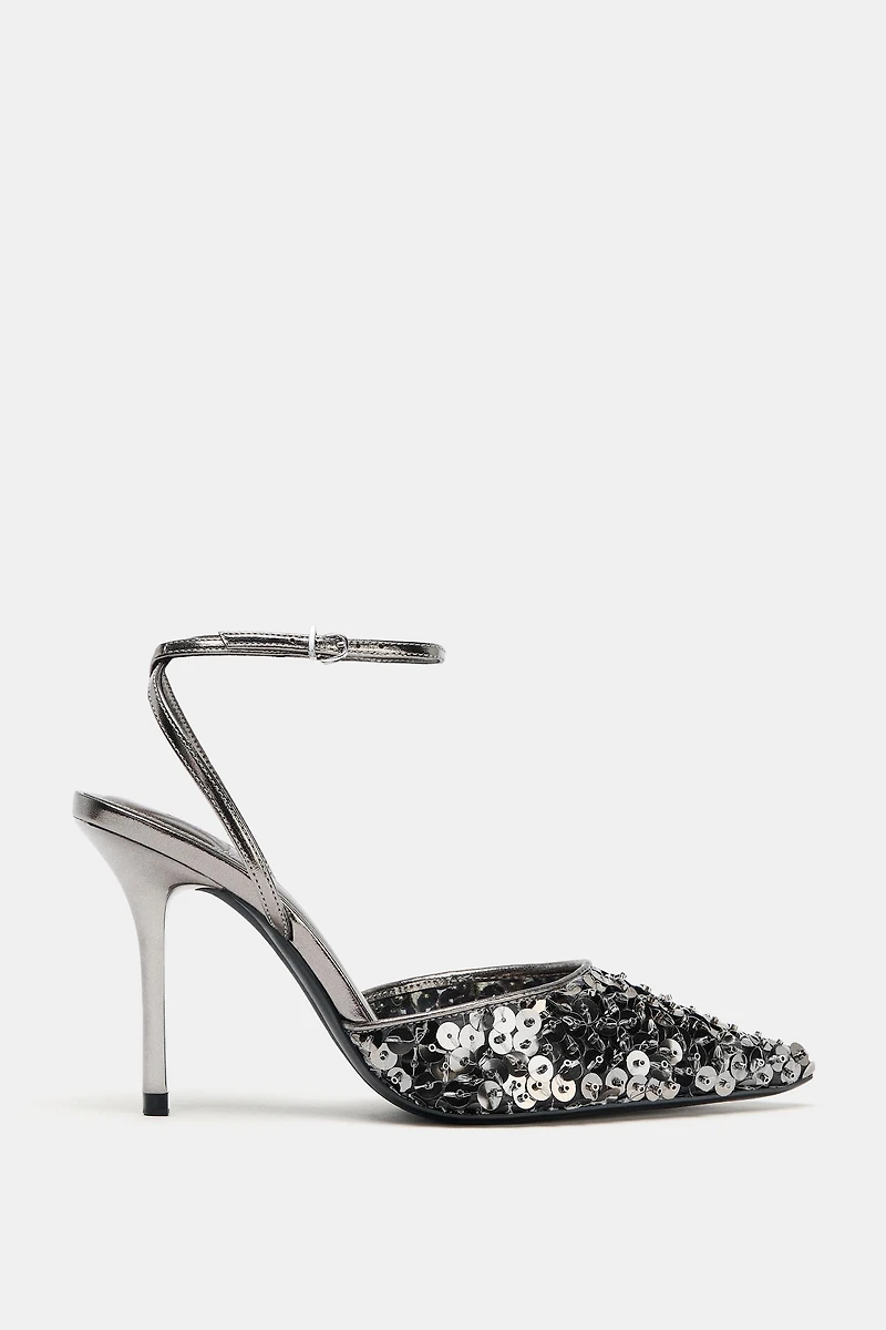 SEQUIN HEELS