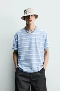 WASHED STRIPED T-SHIRT