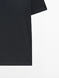 T-shirt à manches courtes en laine mélangée