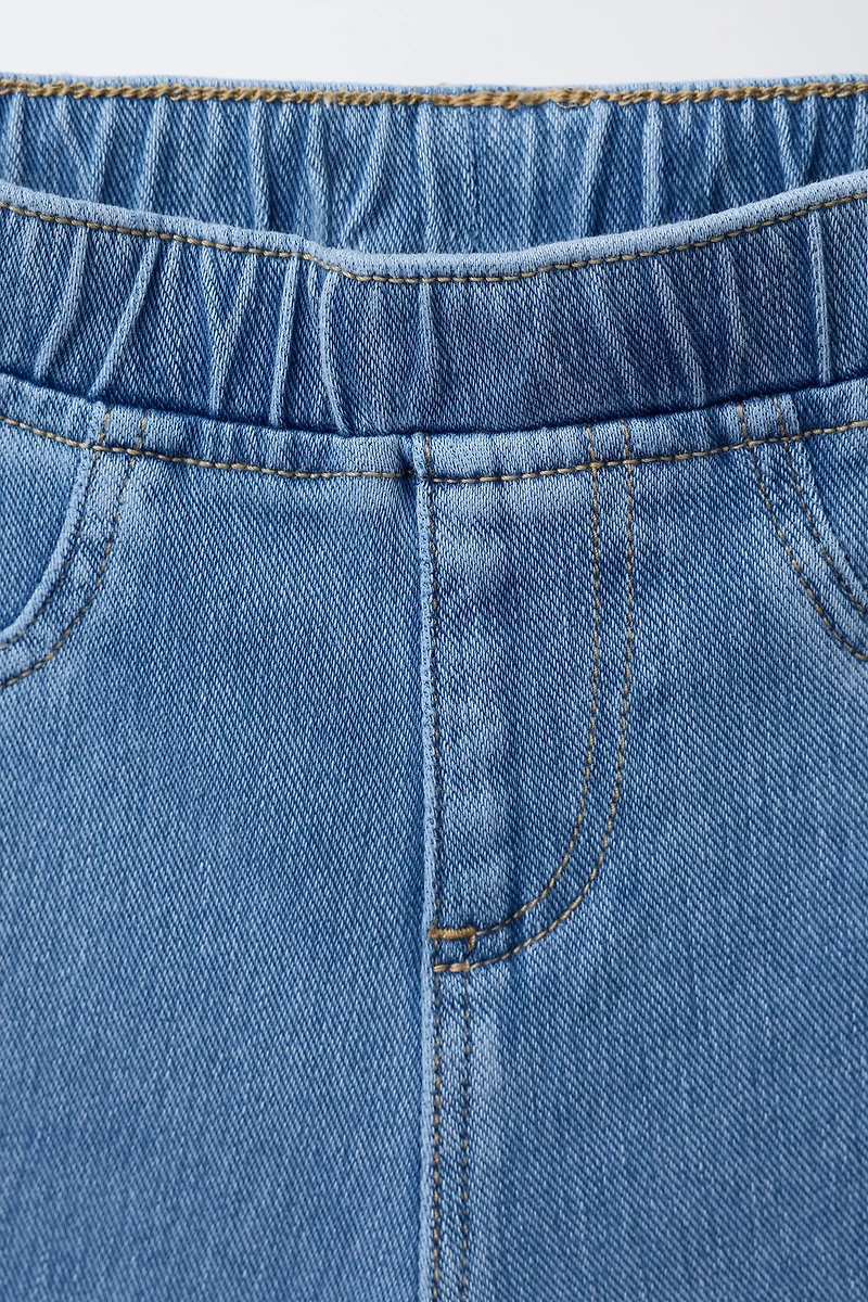 LEGGING FLARE EFFET DENIM