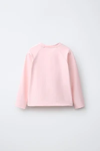 1-6 YEARS/ STRAWBERRY EMBROIDERED SUN PROTECTION RASH GUARD