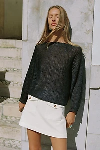 RUSTIC WEAVE SKORT