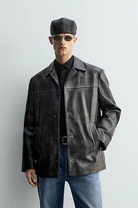 LIMITED EDITION VINTAGE EFFECT LEATHER JACKET