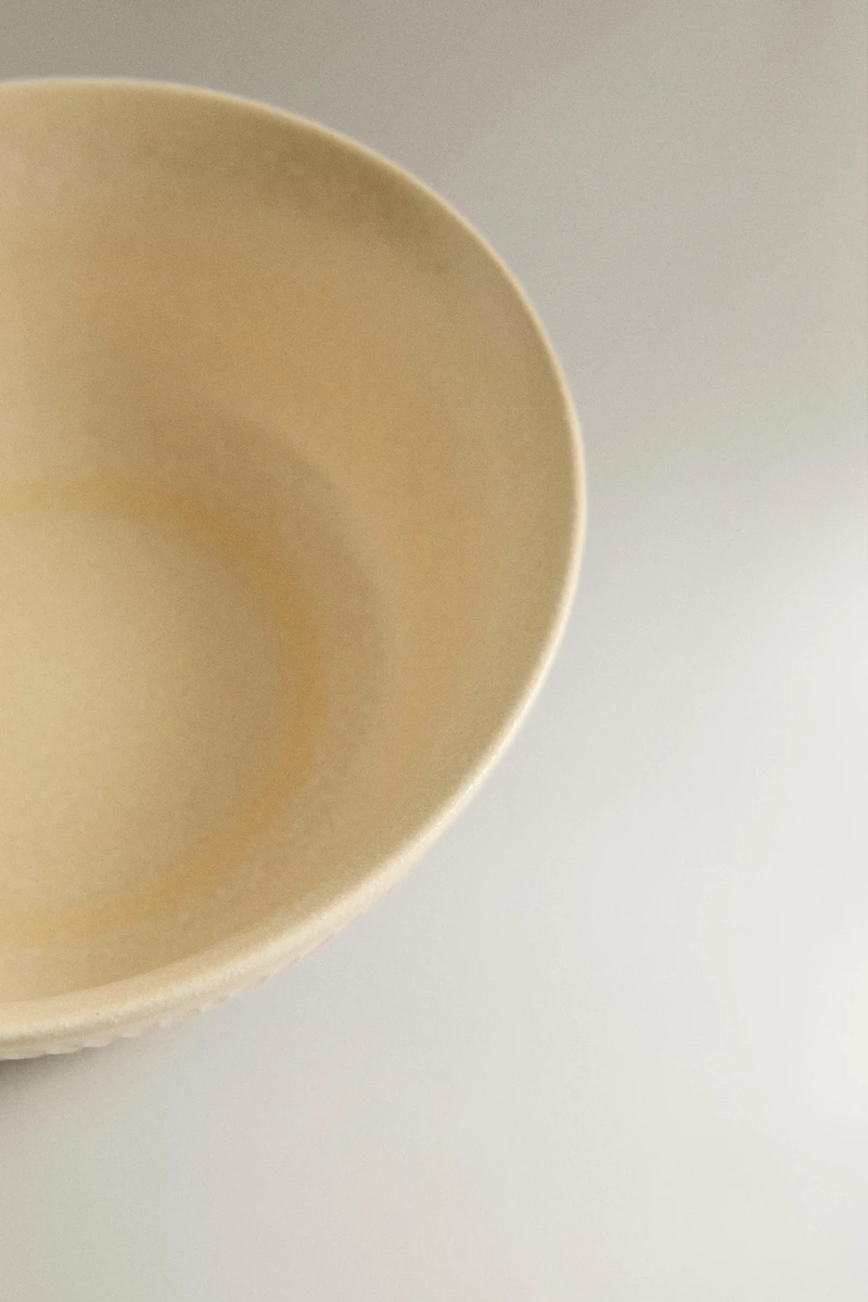 STRIPED STONEWARE BOWL