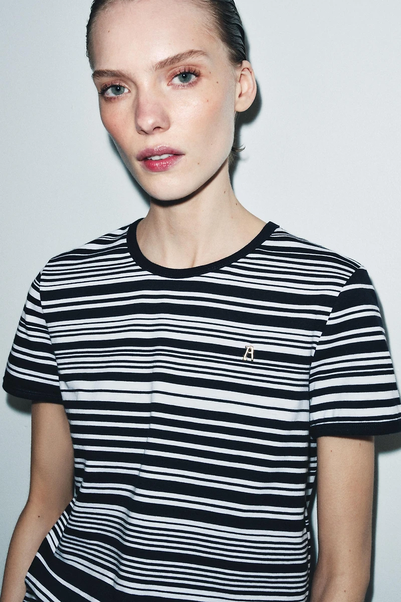 ZA STRIPED T-SHIRT