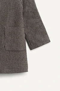 MANTEAU PIED-DE-POULE AVEC LAINE ÉDITION LIMITÉE