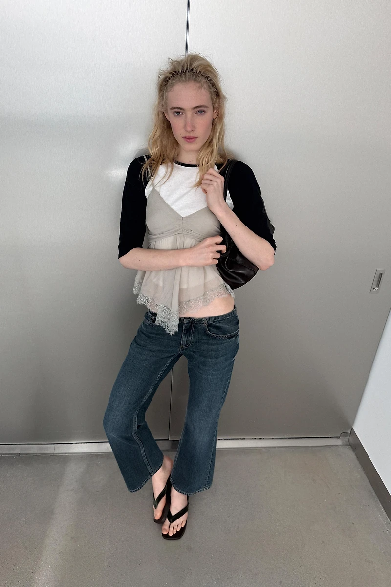 LACE GEORGETTE TOP