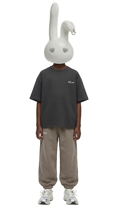HEAVYWEIGHT EMBROIDERED TEXT T-SHIRT