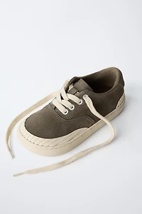 ZARA TIMELESS - LEATHER SNEAKERS