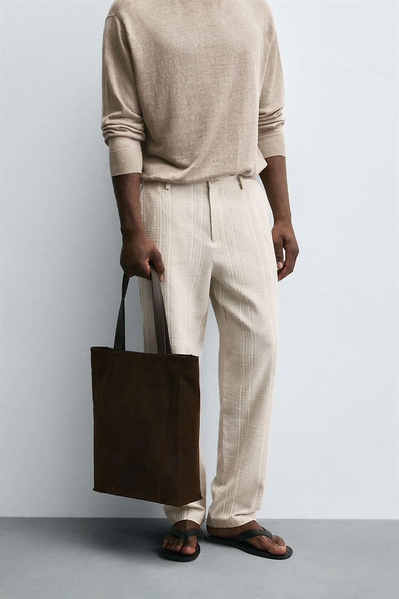 REGULAR FIT STRIPED PANTS