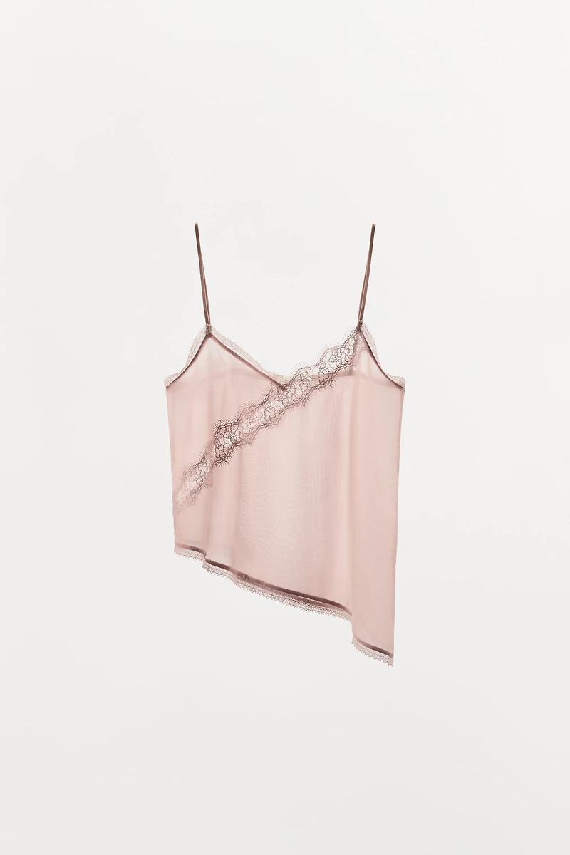 ORGANZA STRAP TOP