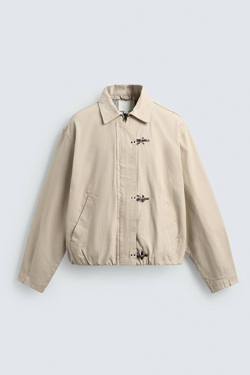 CROPPED FIREMAN CLASP JACKET