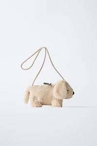 FAUX FUR PUPPY BAG