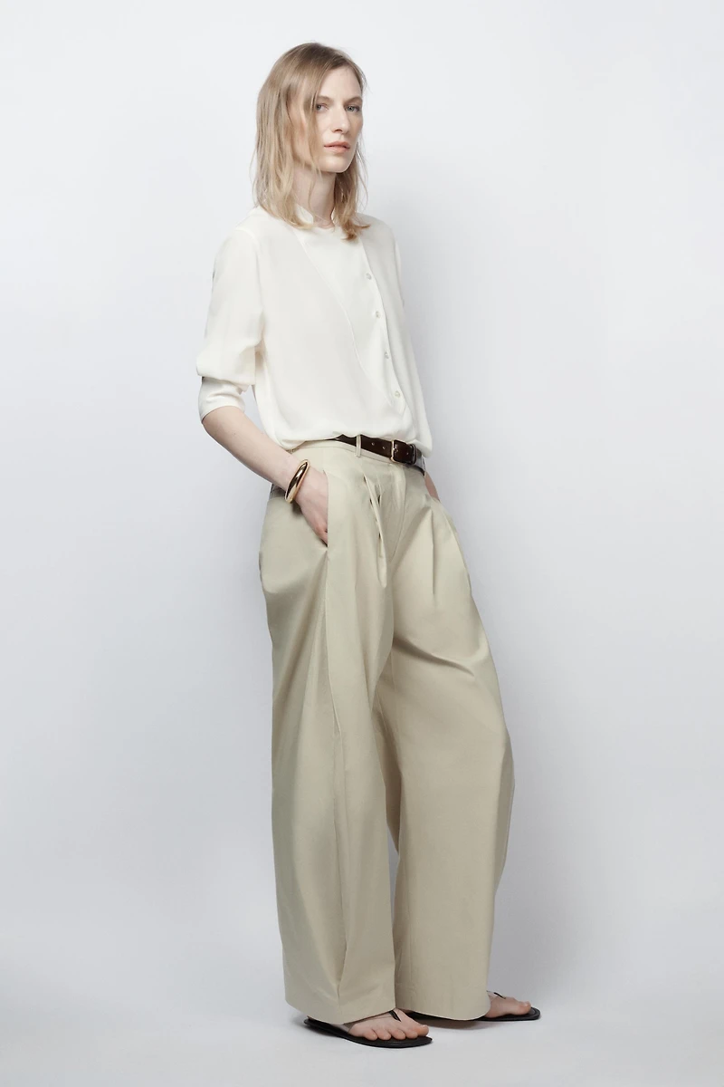 FLOWY BIB ZW COLLECTION SHIRT