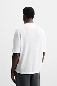 100% HEMP KNIT POLO SHIRT