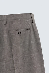 PANTALON DE COSTUME À CARREAUX