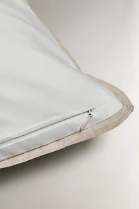 HOUSSE DE COUSSIN SATIN LIN POINTS