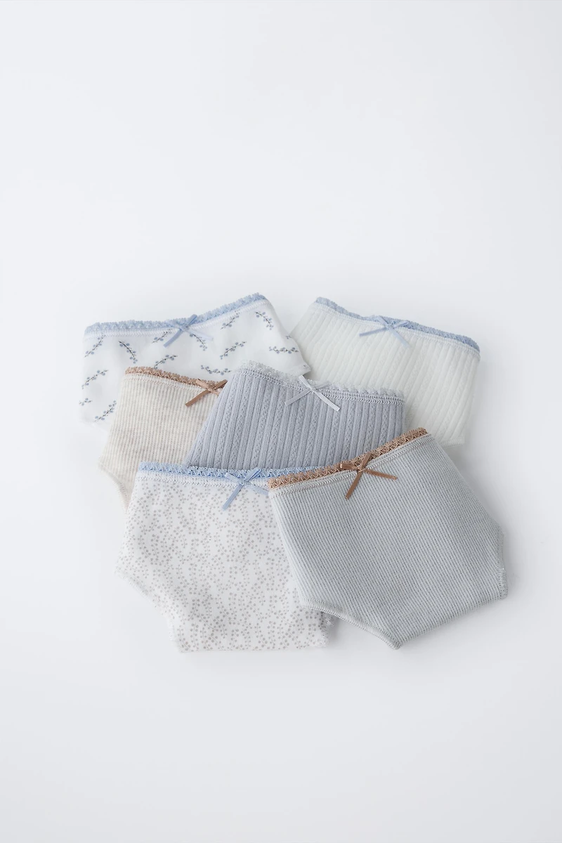 6-14 YEARS/ SIX-PACK OF PRINTED UNDERWEAR