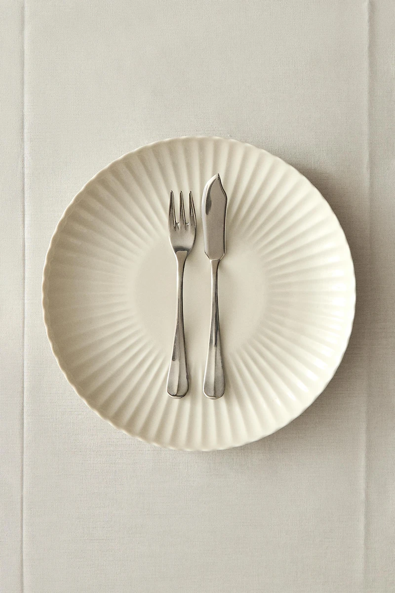 ASSIETTE PLATE PORCELAINE ONDES