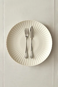 ASSIETTE PLATE PORCELAINE ONDES