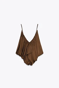 TOP DRAPÉ SATINÉ ZW COLLECTION