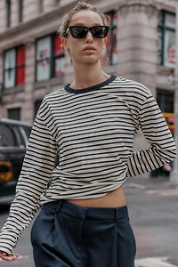 LONG SLEEVE STRIPED T-SHIRT