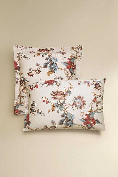 TAIE D’OREILLER SATIN FLORAL | KATHARINE POLE