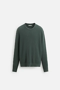 REGULAR FIT TEXTURED SWEATER