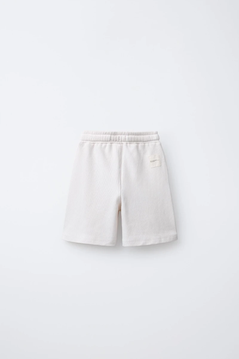 OTTOMAN T-SHIRT AND BERMUDA SHORTS SET WITH LABEL